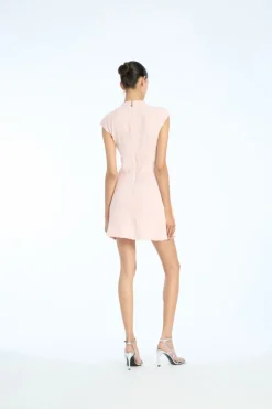 Mesh Mini Dress Light Pink