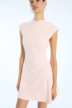 Mesh Mini Dress Light Pink