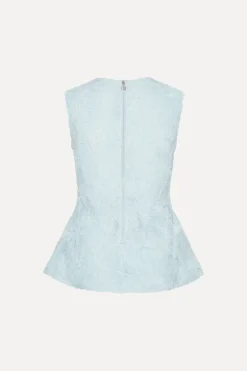 Mesh Sleeveless Top Blue
