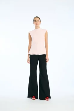 Mesh Sleeveless Top Light Pink