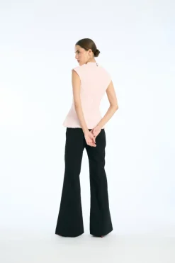Mesh Sleeveless Top Light Pink