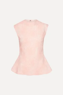 Mesh Sleeveless Top Light Pink