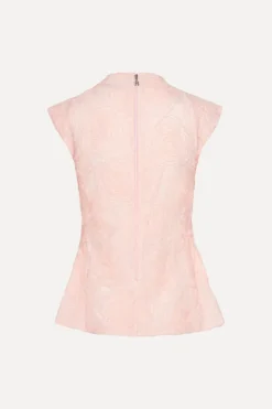 Mesh Sleeveless Top Light Pink