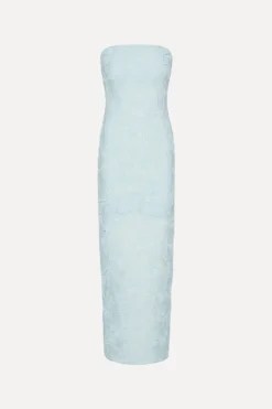 Mesh Tube Dress Blue
