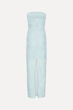 Mesh Tube Dress Blue