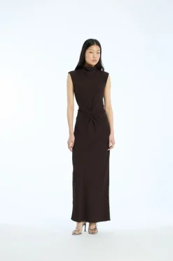 Mididress W. Gatherings Dark Brown