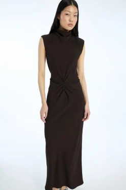 Mididress W. Gatherings Dark Brown