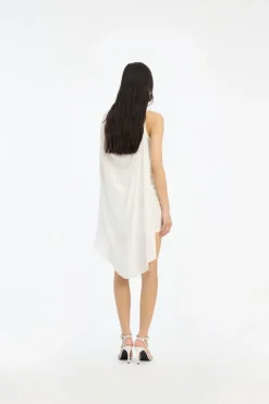 Mini Cape Dress White