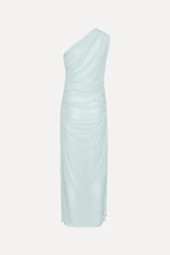 One Shoulder Dress Light Blue