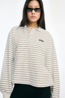 Pique Longsleeve Polo White