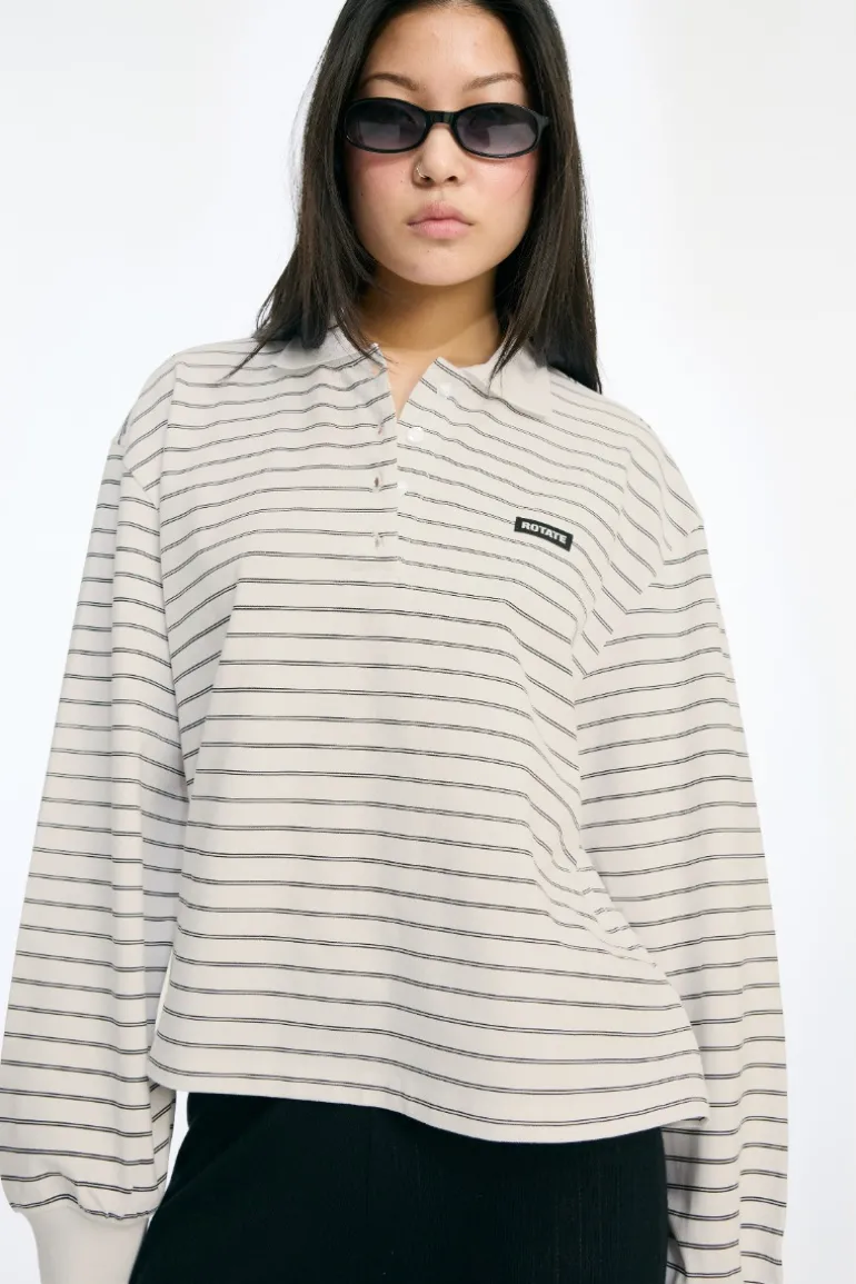 Pique Longsleeve Polo White