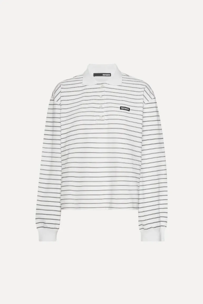 Pique Longsleeve Polo White