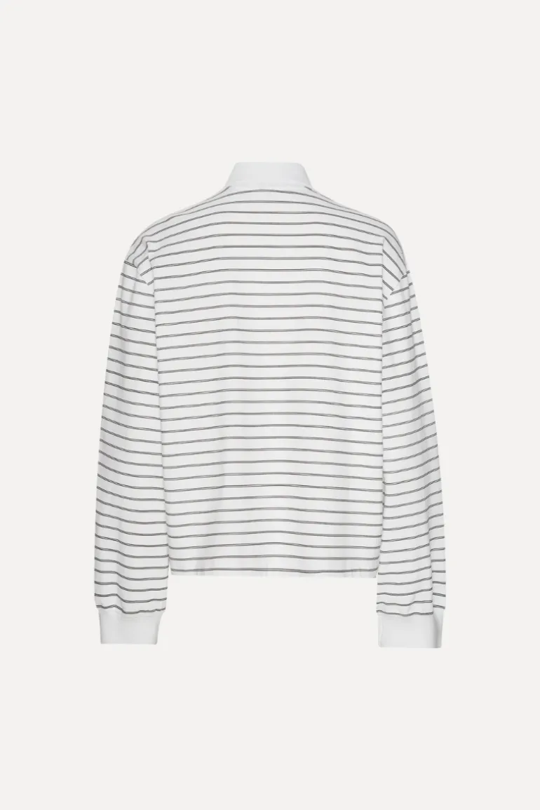 Pique Longsleeve Polo White