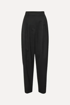 Pleated Tailored Pants Black