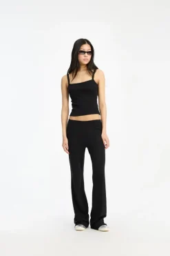 Pointelle Leggings Black