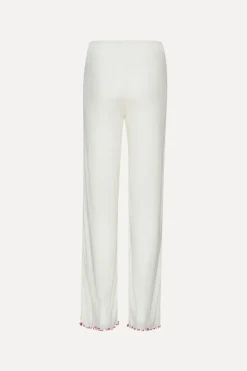 POINTELLE LOW LEGGINGS WHITE