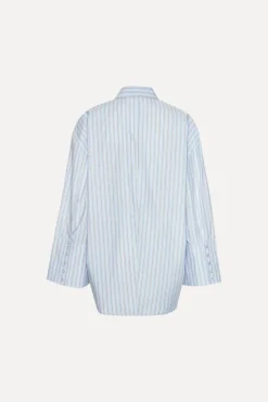 Poplin Oversized Shirt Blue