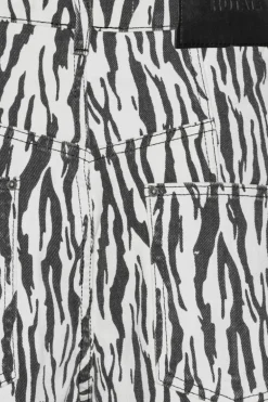 Printed Twill Cargo Pants Black Print