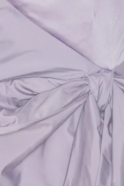 Satin Bow Dress Purple