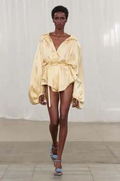 Satin Jumpsuit Yellow