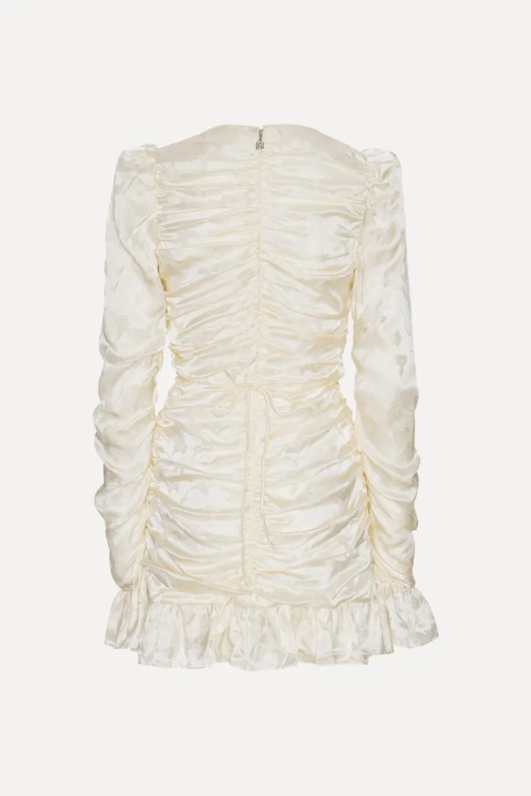 Satin Mini Dress White