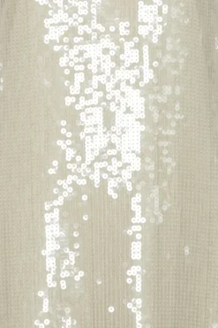Sequin Maxi Dress White