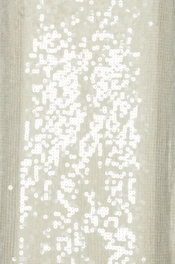 Sequin Maxi Dress White