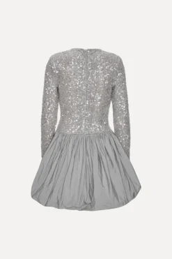 Sequin Mini Dress Grey