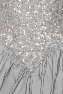 Sequin Mini Dress Grey