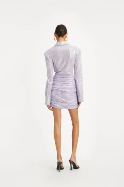 Sequin Mini Dress Purple