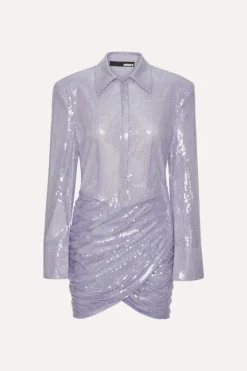 Sequin Mini Dress Purple