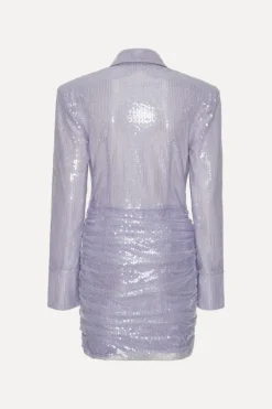 Sequin Mini Dress Purple