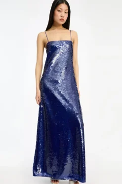 Sequins Max Dress Dark Blue