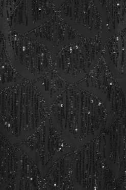 Sequins Midi Tube Dress Black