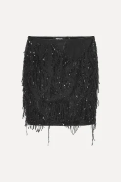 Sequins Mini Skirt Black
