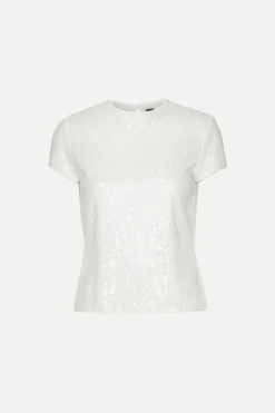Sequins T-shirt Bright White