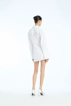 Shirt Dress W/ Twist Bright White