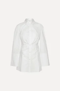 Shirt Dress W/ Twist Bright White