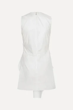 Sleeveless Dress W/ Bow Bright White