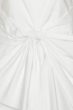 Sleeveless Dress W/ Bow Bright White