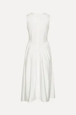 Sleeveless Midi Dress Bright White