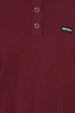 Slinky Knit Polo Bordeaux