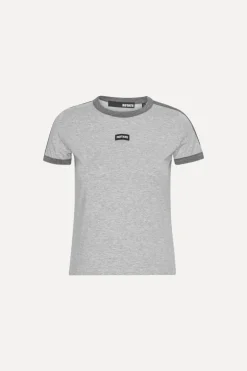 Stretchy Fitted T-shirt Light Grey