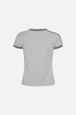 Stretchy Fitted T-shirt Light Grey