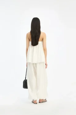 Striped Slip Top Bright White