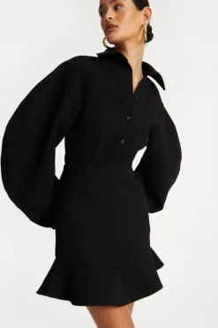 Suiting Fitted Shirt Black