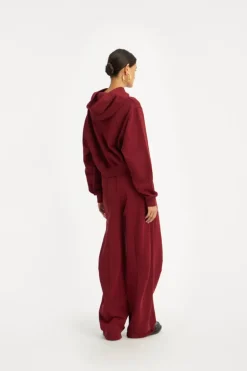 Terry Back Sweatpants Bordeaux