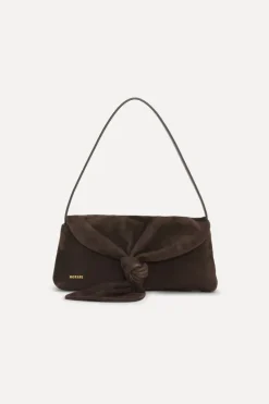 The Drape Bag Brown Suede