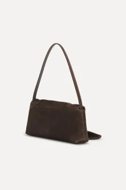 The Drape Bag Brown Suede