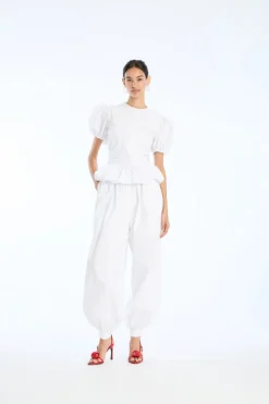 Top W/ Puffsleeves Bright White